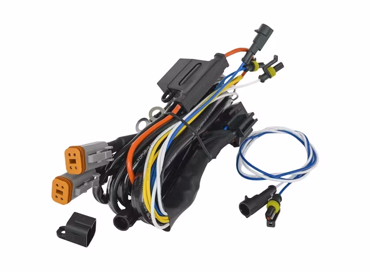 2-pack Predator 9 tums LED extraljus med kabelsats