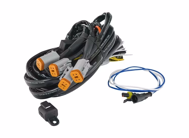 3-pack Predator 9 tums LED extraljus med kabelsats