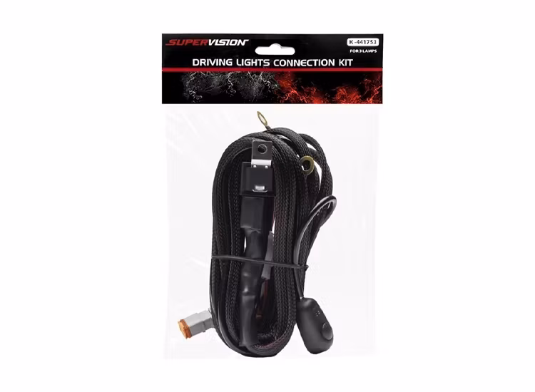 3-Pack Supervision Xtreme 9" LED extraljus med kabelsats
