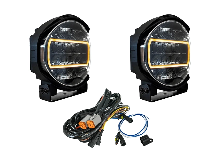 2-Pack BriodLights Edge 9 tum extraljus med kabelsats