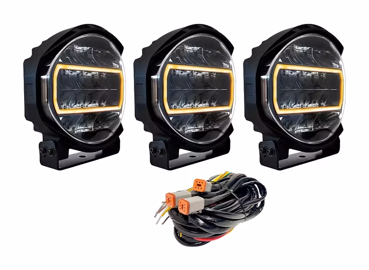 3-Pack BriodLights Edge 9 tum extraljus med kabelsats