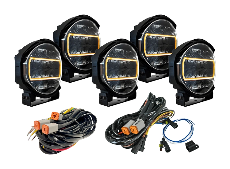 5-Pack BriodLights Edge 9tum extraljus med kabelsats