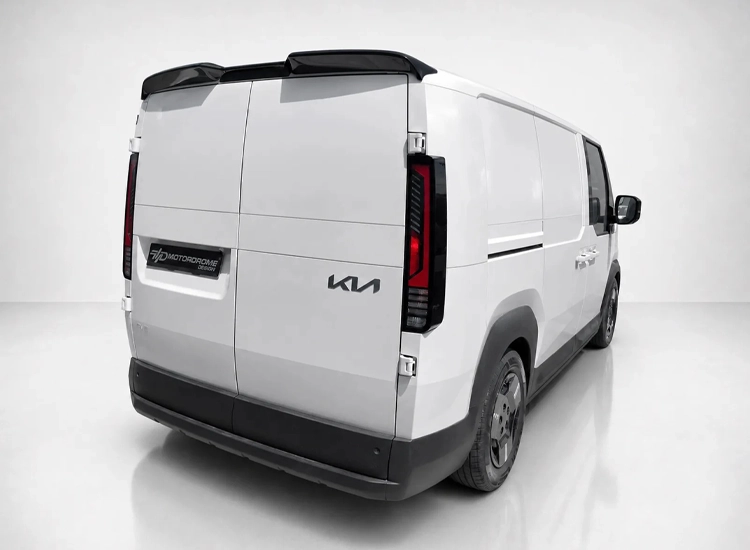 Takvinge Kia PV5 Cargo med dubbla bakdörrar