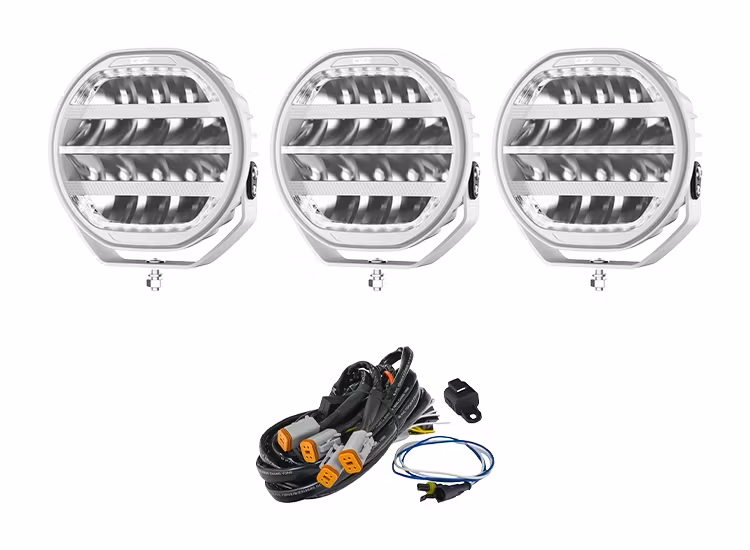 3-Pack OZZ XR3 P9 tum Arctic Edition LED Extraljus