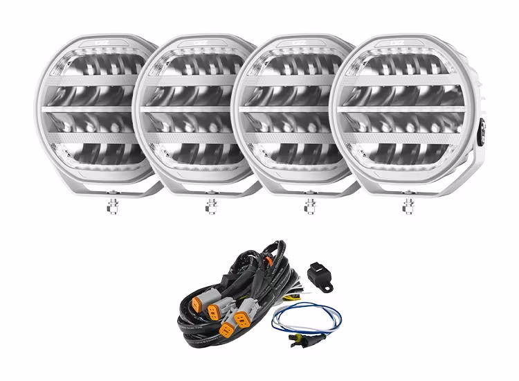 4-Pack OZZ XR3 P9 tum Arctic Edition LED Extraljus