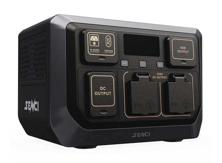 SENCI Litium LPS 512Wh Power Station med 600W (1200W) sinus inverter