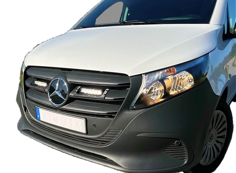 Extraljuskit NEAT Pure 185 Mercedes Vito 2025+ – monterat på bilen