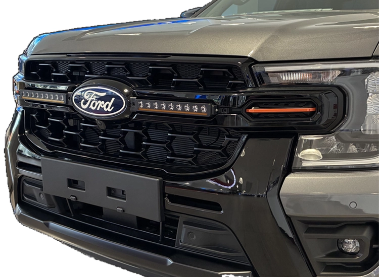 Extraljuskit NEAT Quick Mount Twin Ford Ranger Wildtrak 2026+ – monterat på bilen