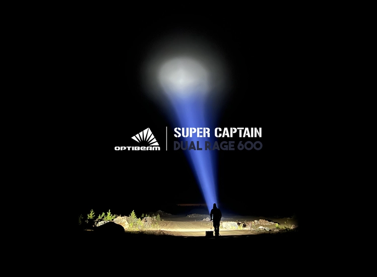 Optibeam Super Captain Dual Rage 600 – leverantörens illustration av belysningen