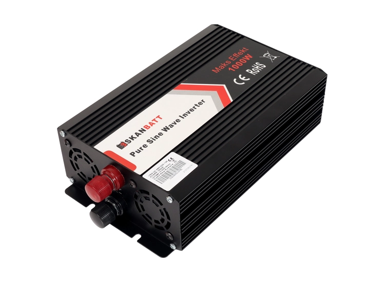 Skanbatt inverter 12V 1000W ren sinus med trådlös fjärrkontroll – bild 1