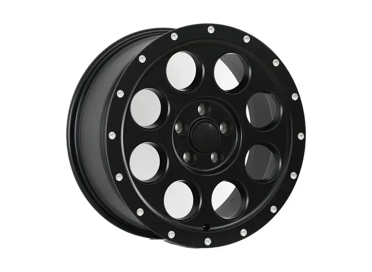 DIRT A.T D214 Flatblack milled rivets 7x16 6x120 ET45 CB74,6