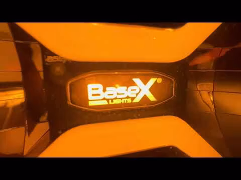 4-Pack BaseX Lights 9 tums LED-extraljus med kabelsats