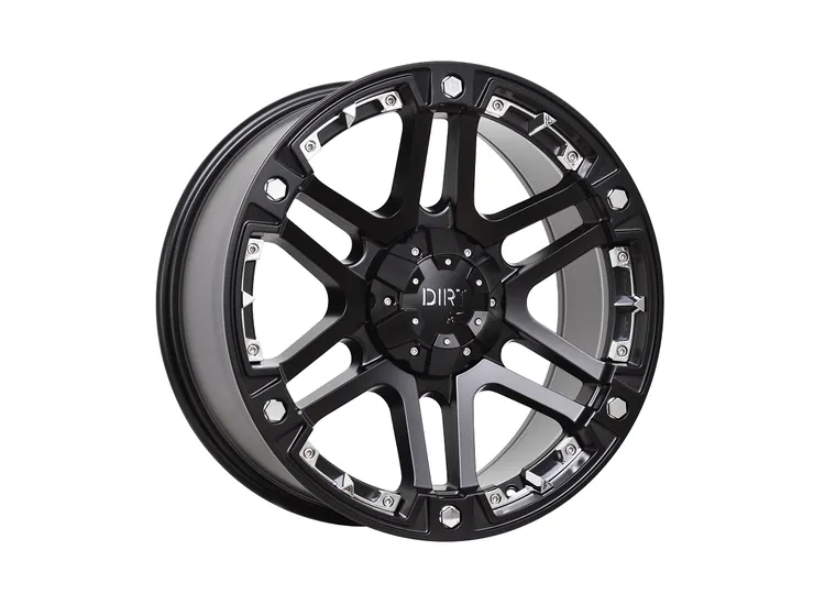 DIRT A.T D01 Flatblack chrome inserts 9x20 6x114,3/120 ET20 CB73,1