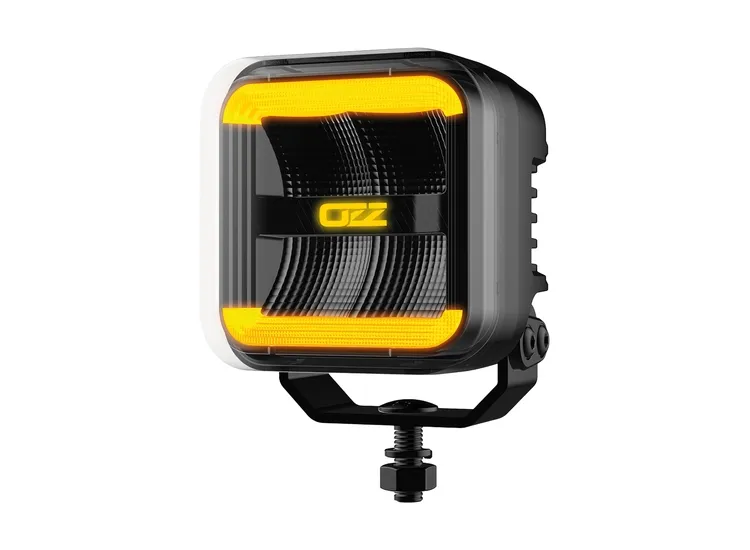 OZZ SQR 3" LED-arbetsljus Flood med varningsljus