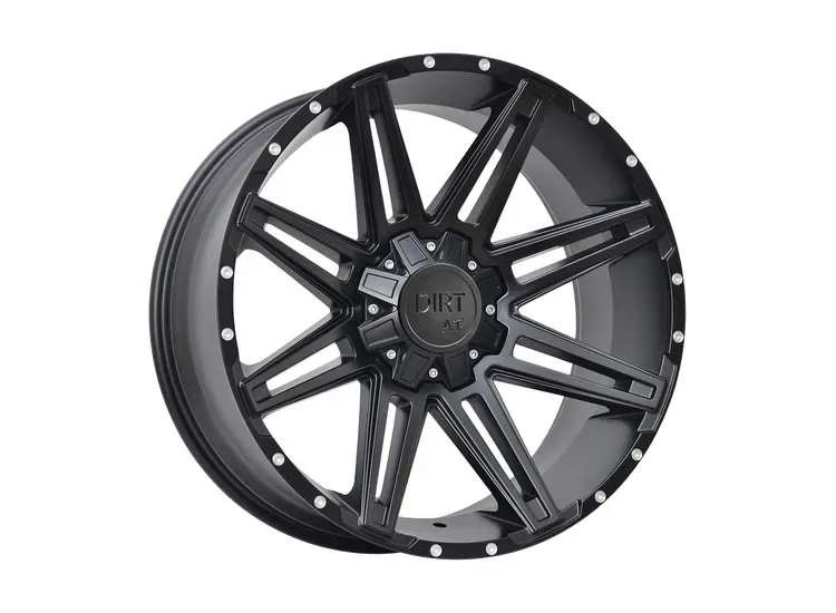 DIRT A.T D88 Flatblack milled rivets 9x20 5x120/139,7 ET25 CB78,1