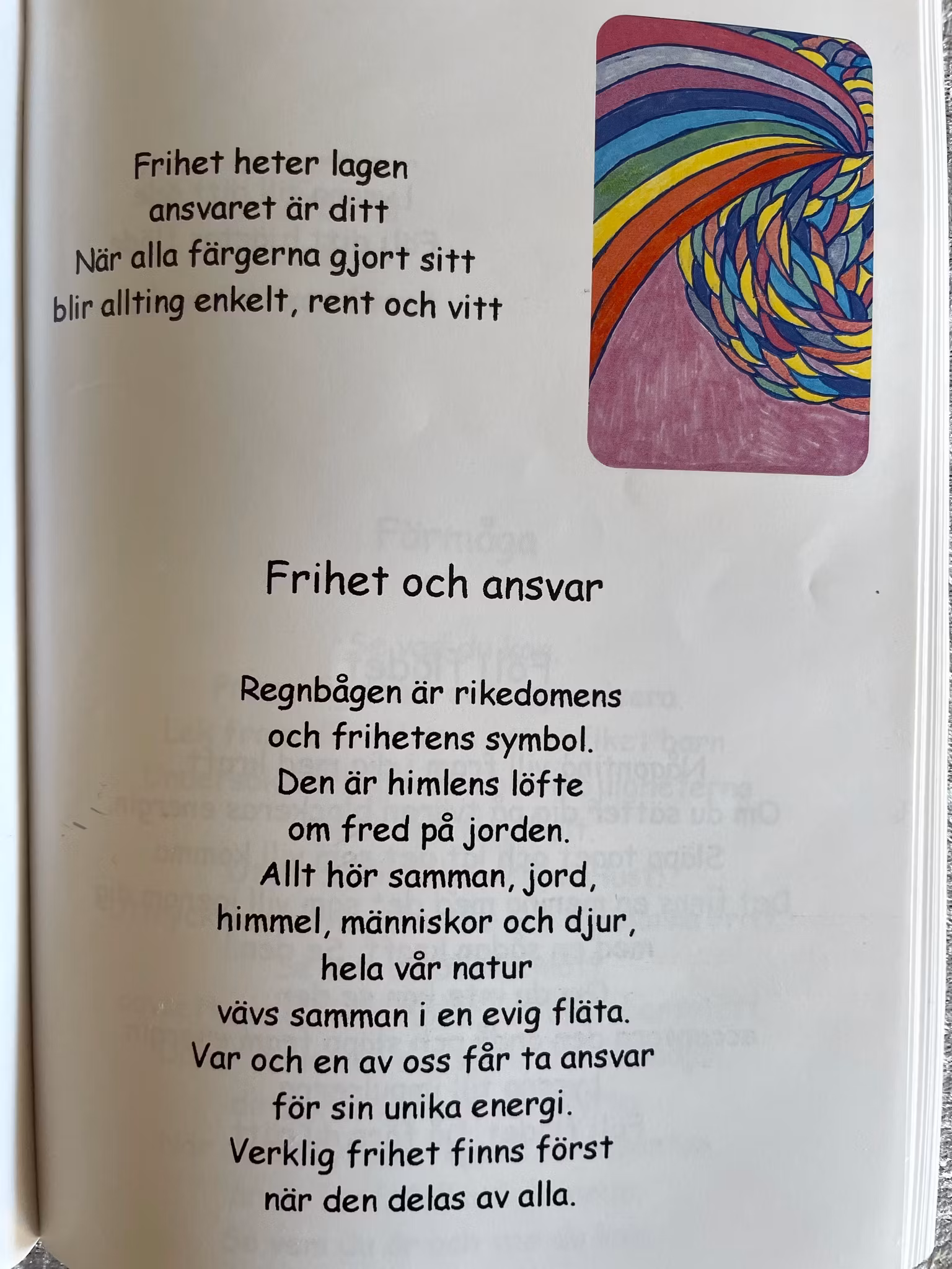 Regnbågen, färgernas lek