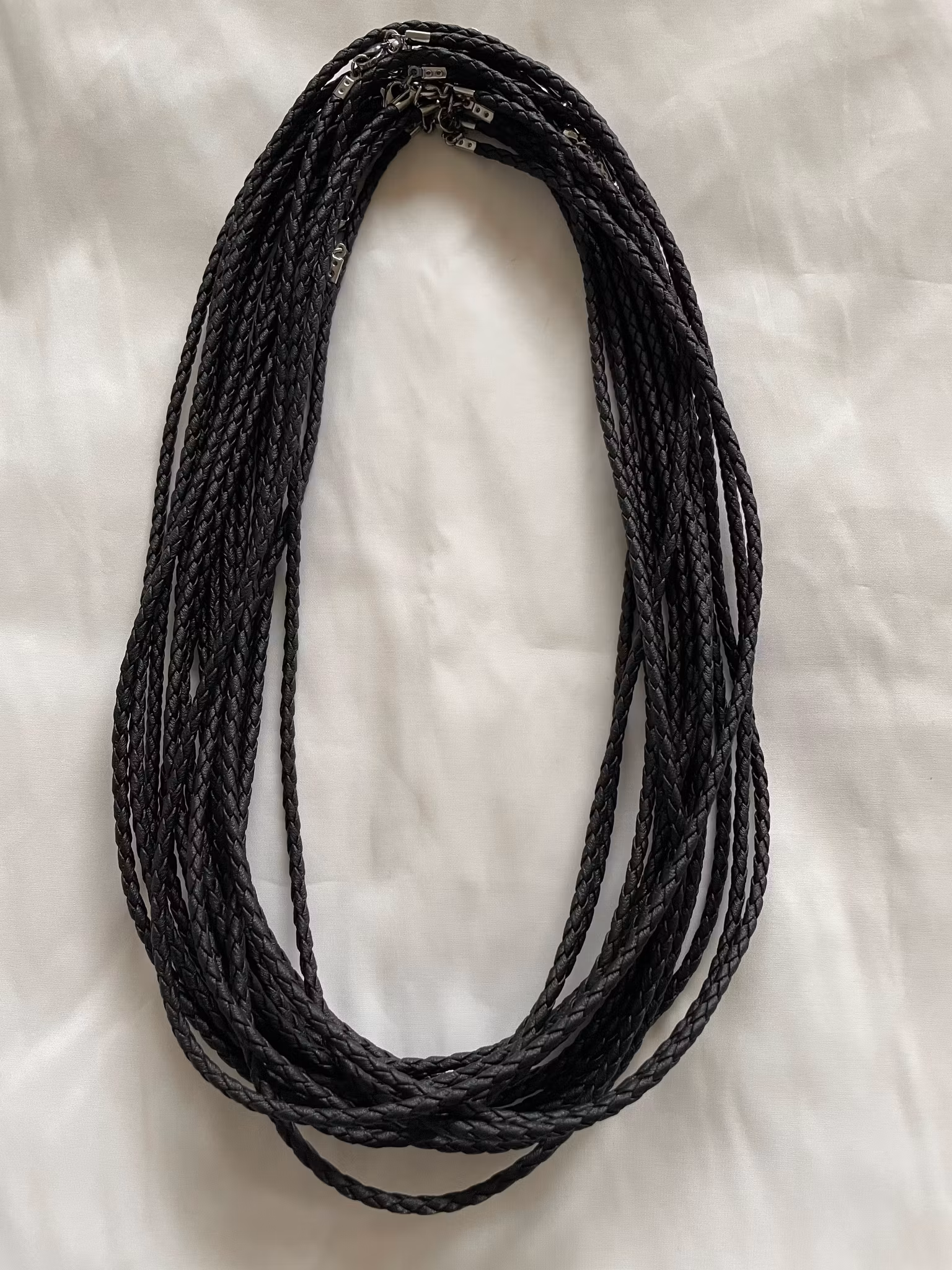 Läderhalsband 65cm (långt)