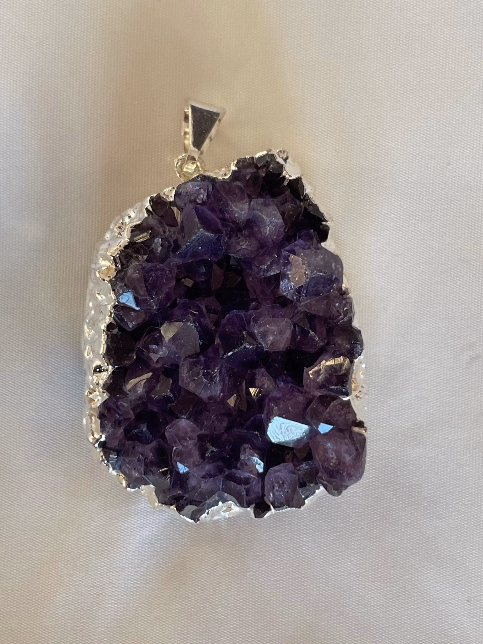 Ametist smycke (små kluster)