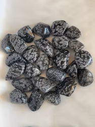 Snöflingeobsidian (trumlad)