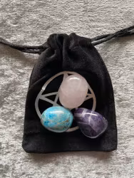 Sammetspåse med Pentagram (liten)