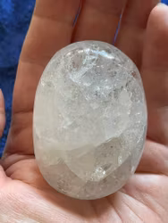 Krackelerad Bergkristall Palmstone