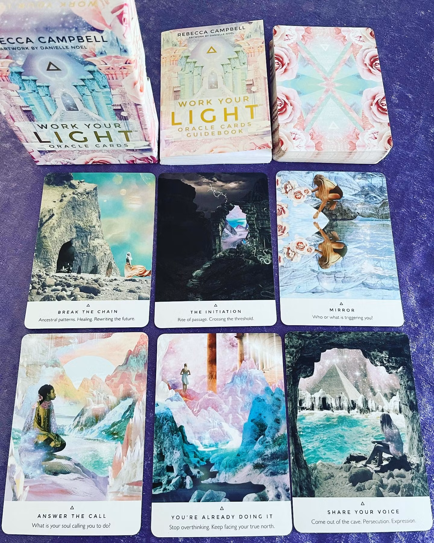 Work your light oracle cards (Engelsk text)