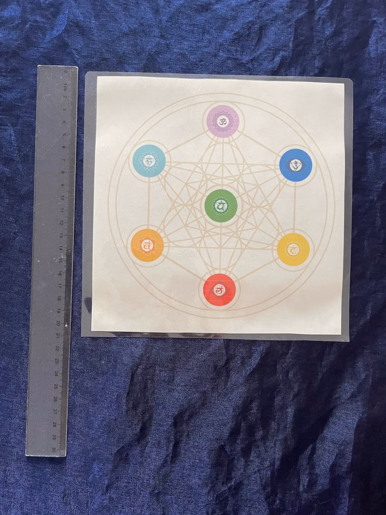 Kristallnät inplastat (Metatron&chakra))