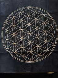 Kristallnät sammetsduk Livets Blomma