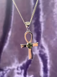 Moldavit (Ankh symbolen)