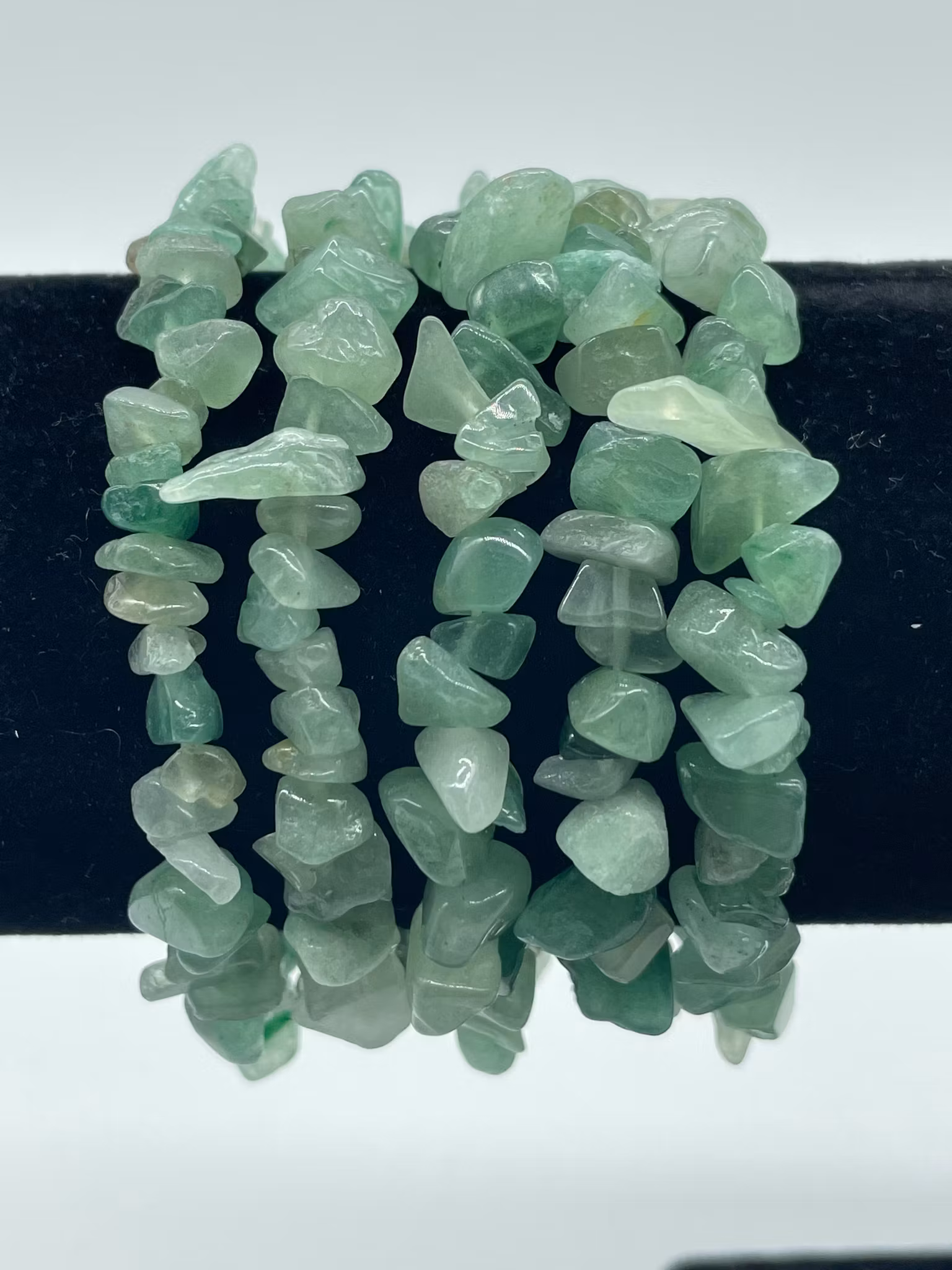 Armband med Grön Aventurinchips