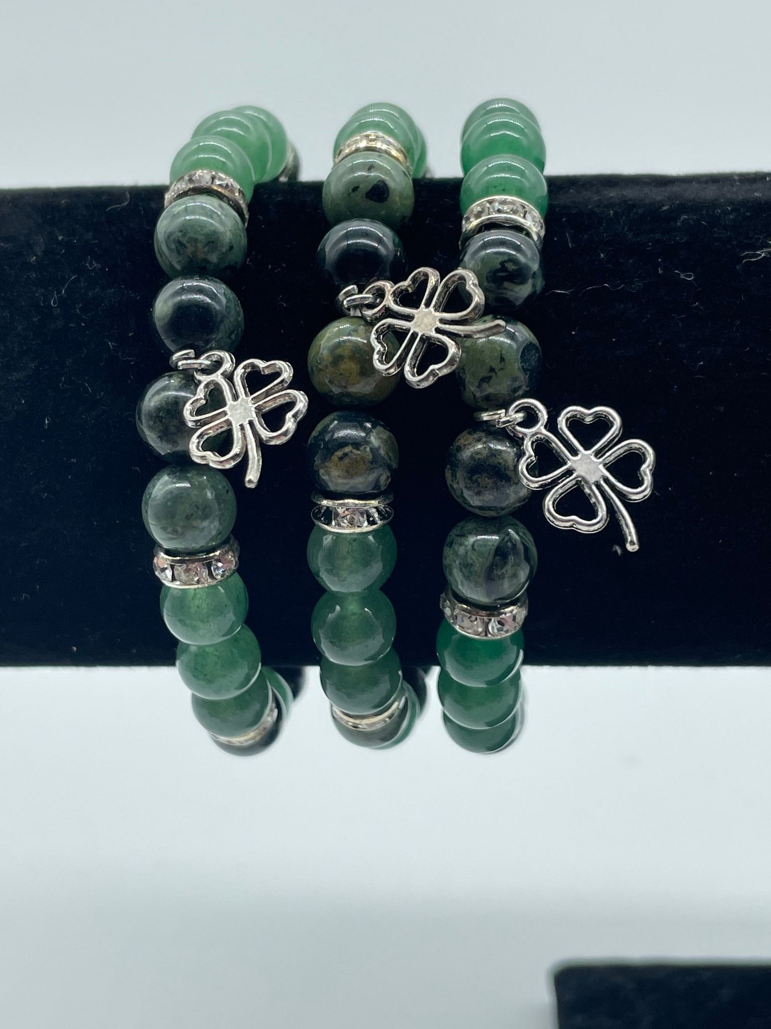 Armband Kambaba Jaspis och Grön Aventurin