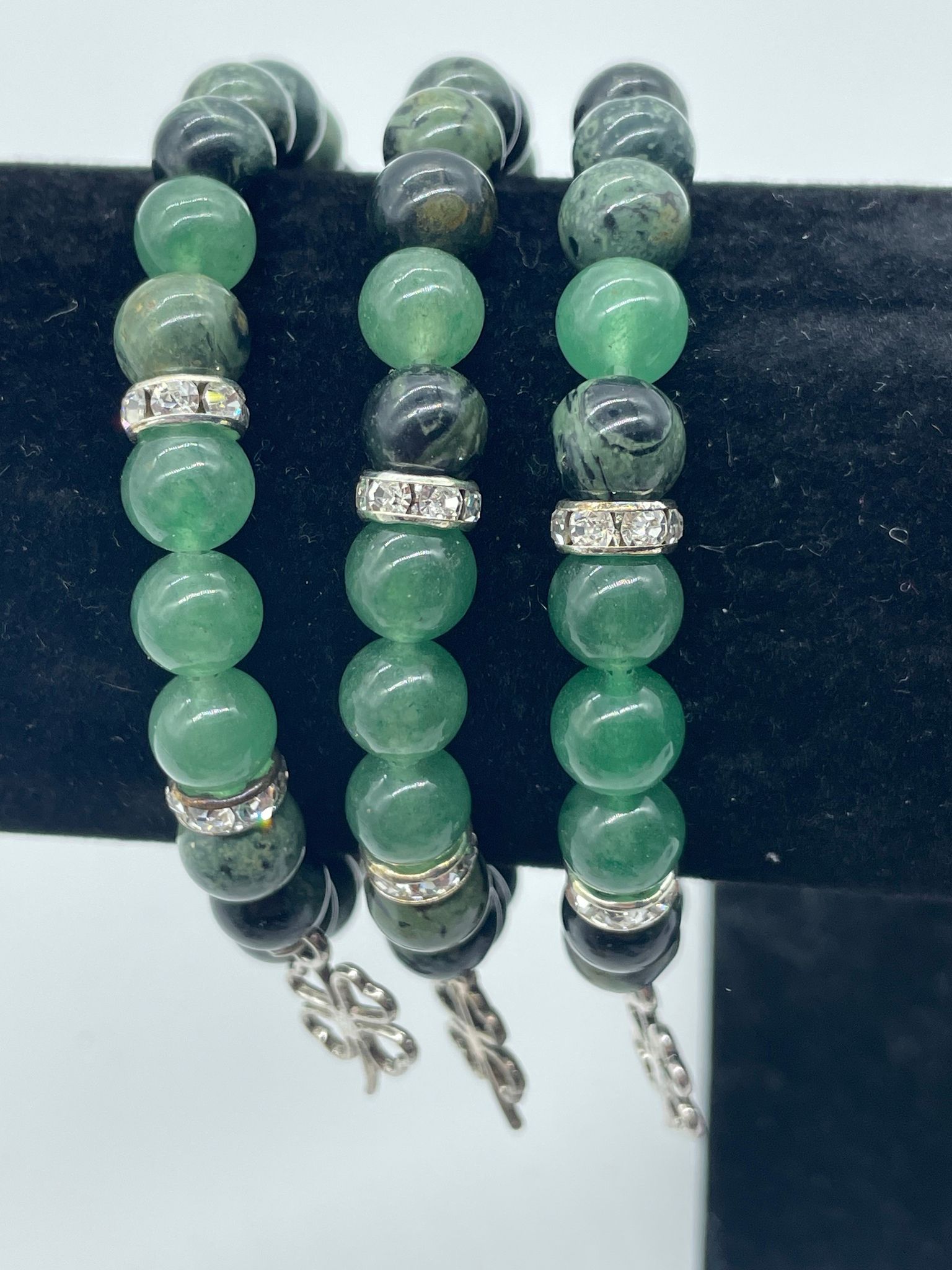 Armband Kambaba Jaspis och Grön Aventurin