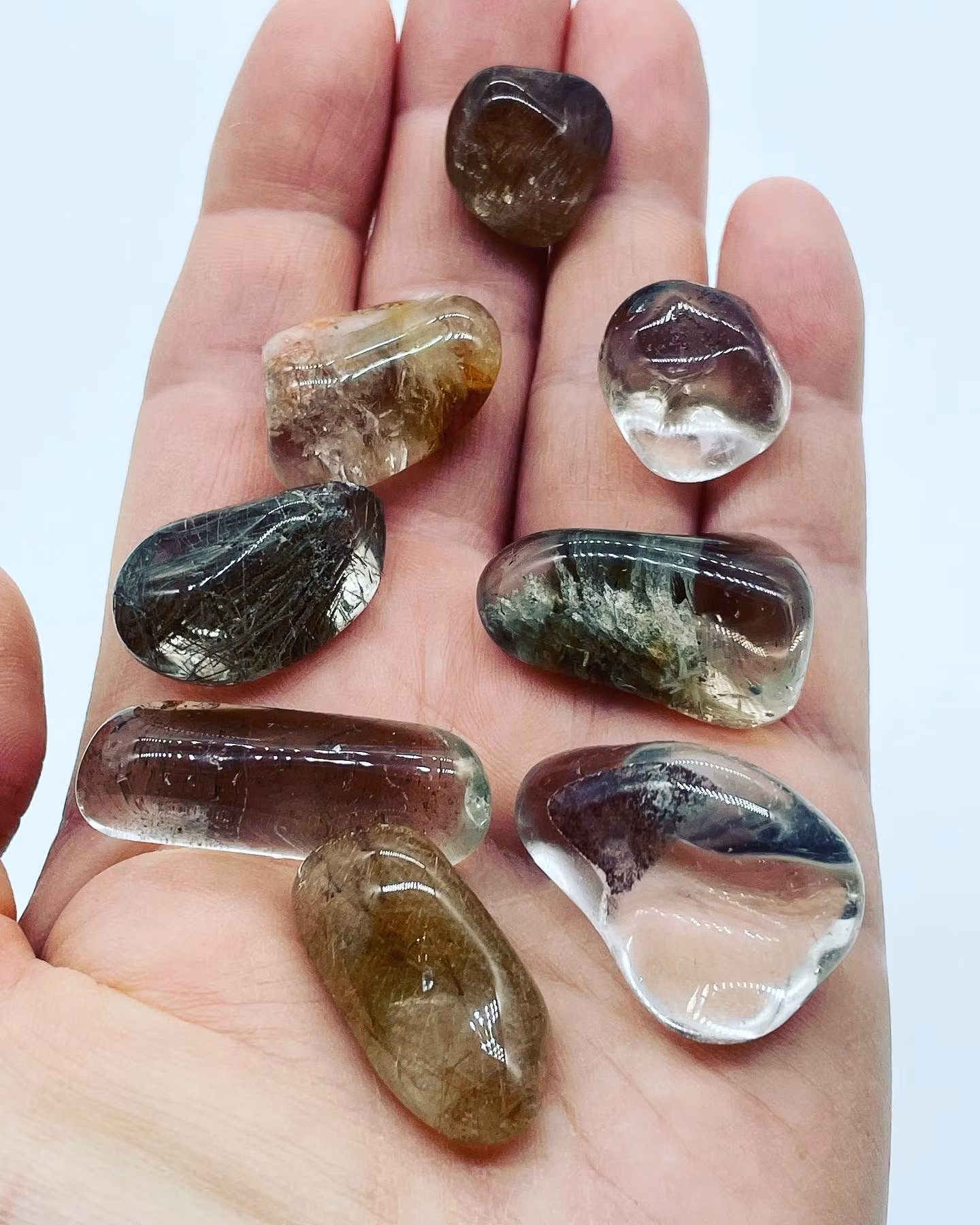 Lodolitkvarts trumlad