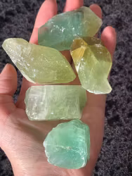 Grön Kalcit rå (stor)