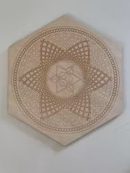 Kristallnät trä Stjärna/raka kanter (22cm)