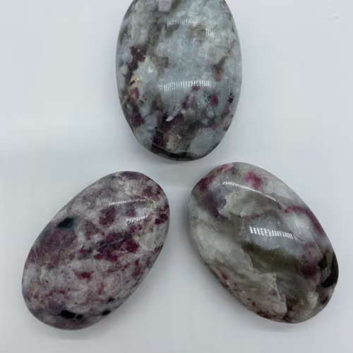 Rosa Turmalin (mindre) palmstone