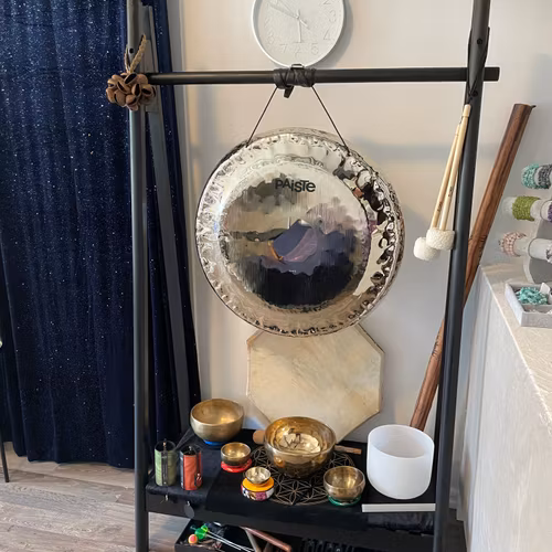 Kristaller & Gong 45 min (2 personer)