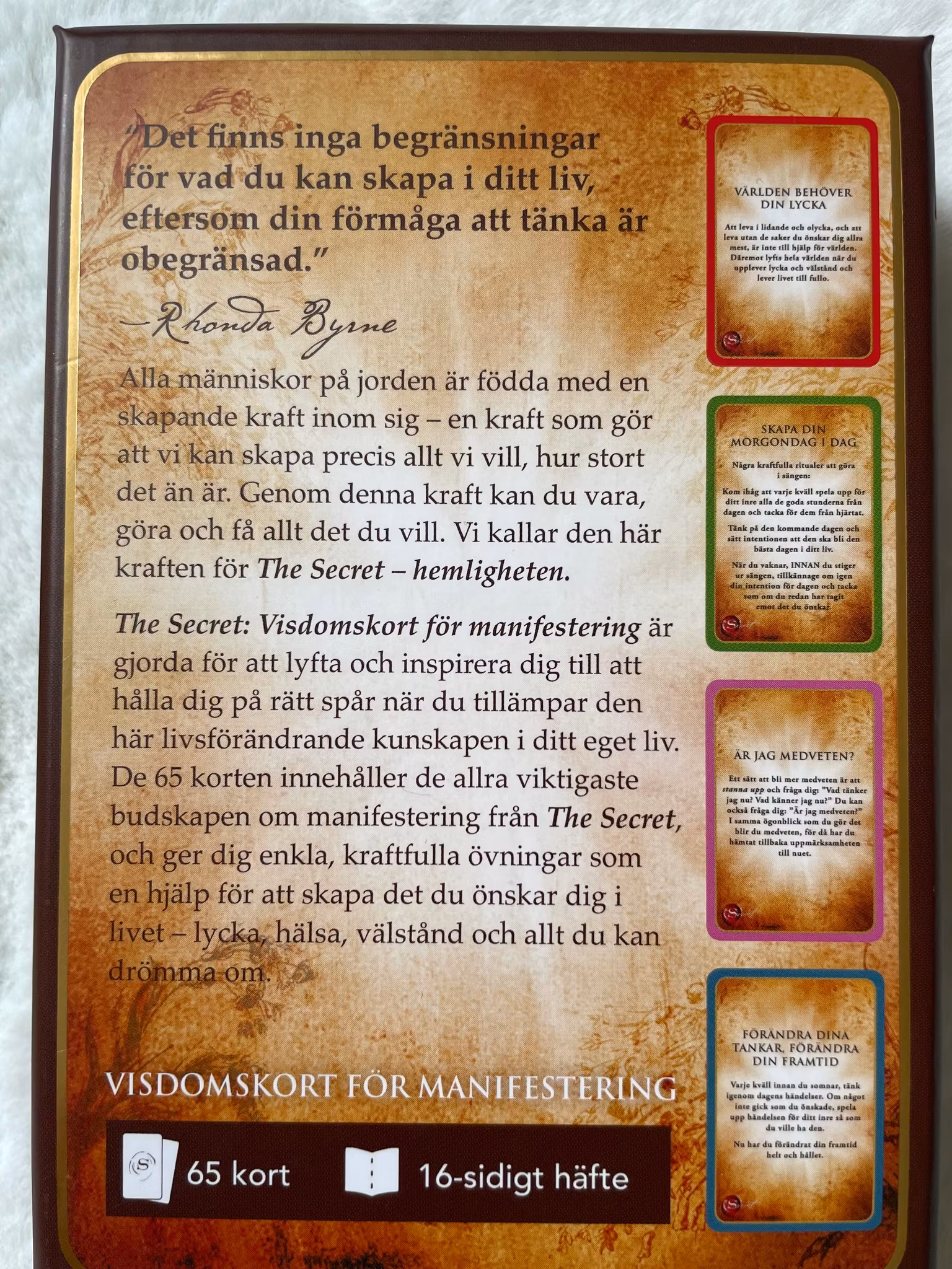 Visdomskort för manifestering