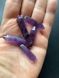 Ametist mini dubbelspetsar