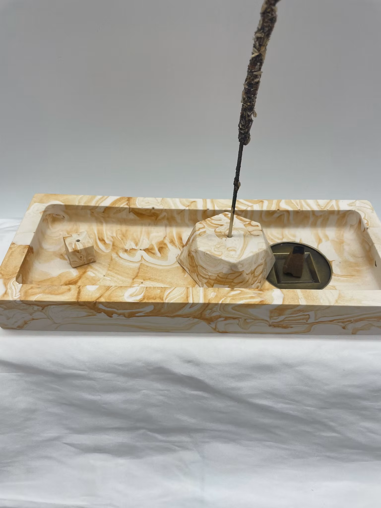 Jesmonite Rökelsebricka XL (Kit)