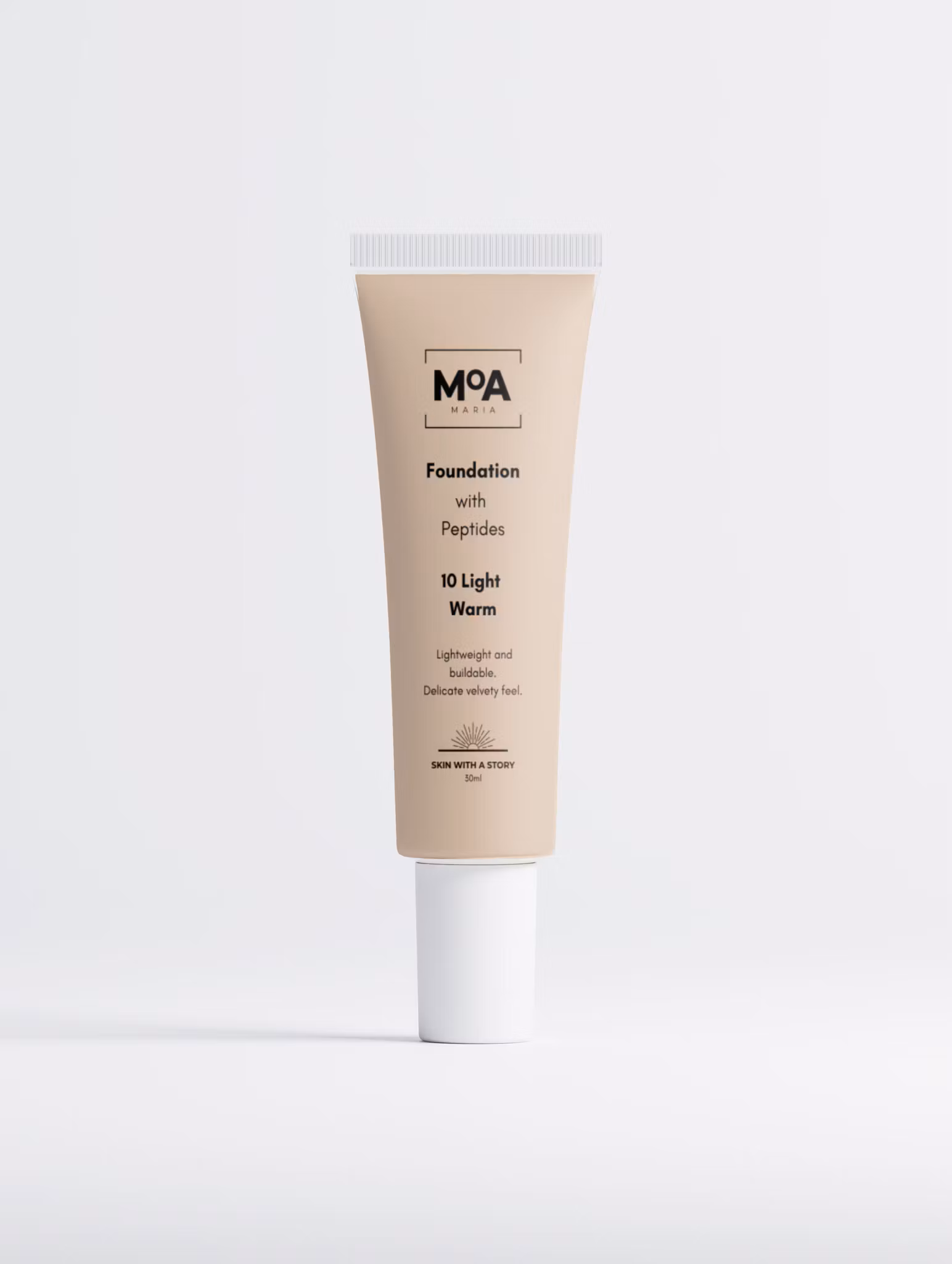 Foundation with Peptides 10 Light Warm