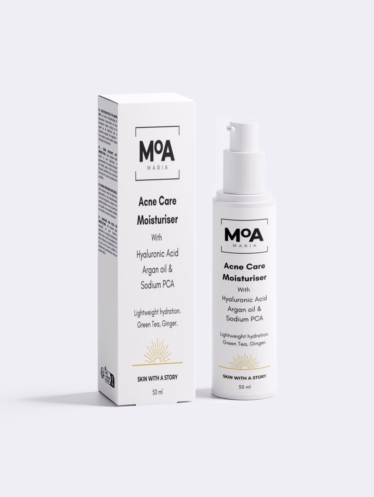 Acne Care Moisturizer with Hyaluronic Acid, Argan oil & Sodium PCA