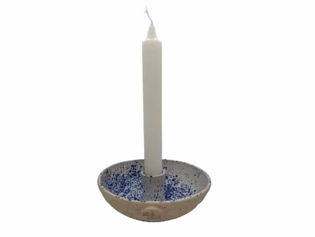 Ljushållare med liten skål ”Blue Splash”.