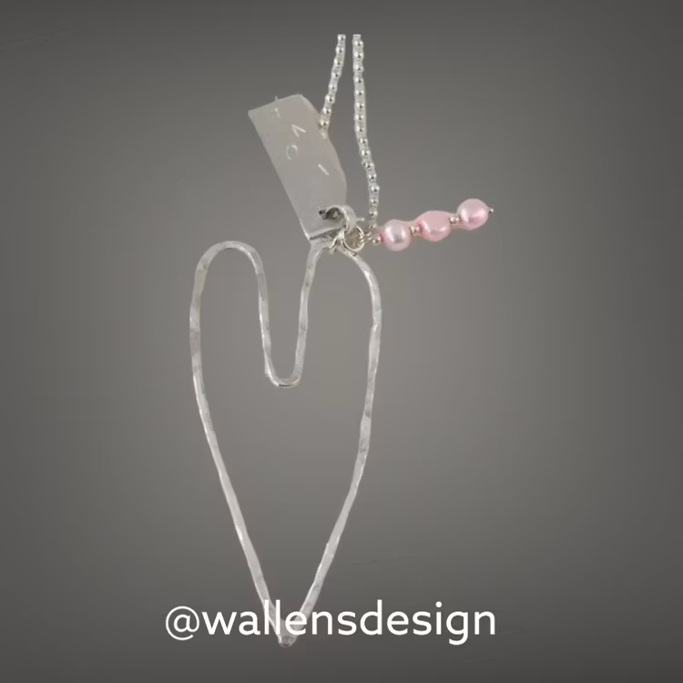LOVE PINK Original Silverhjärta