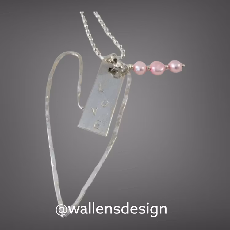 LOVE PINK Original Silverhjärta