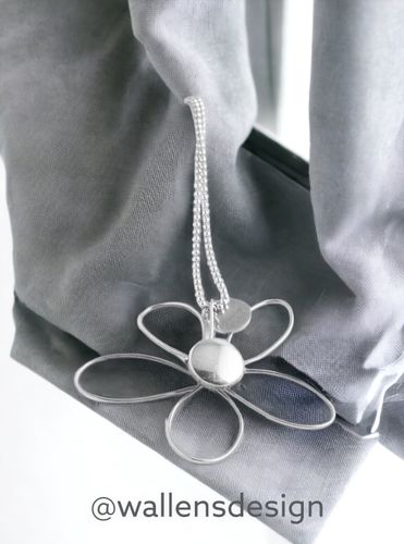 Modesty Original silverblomma blank pistill (7-8cm)