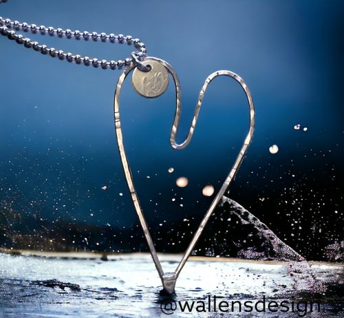 LOVE Original Silverhjärta (5cm)