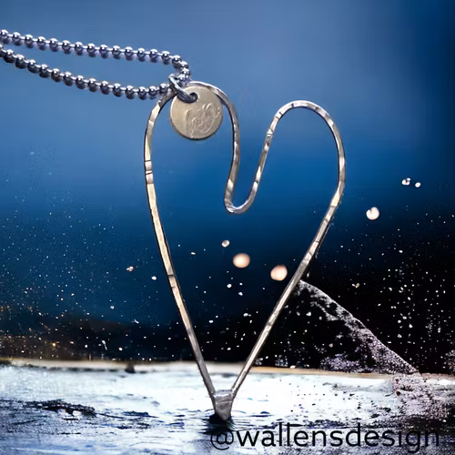 LOVE Original Silverhjärta (5cm)