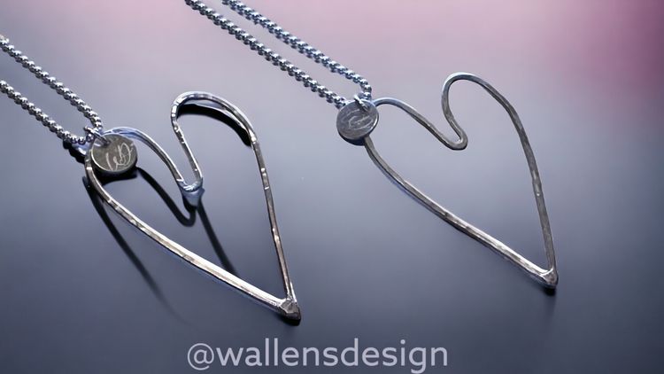 LOVE Original Silverhjärta (5cm)
