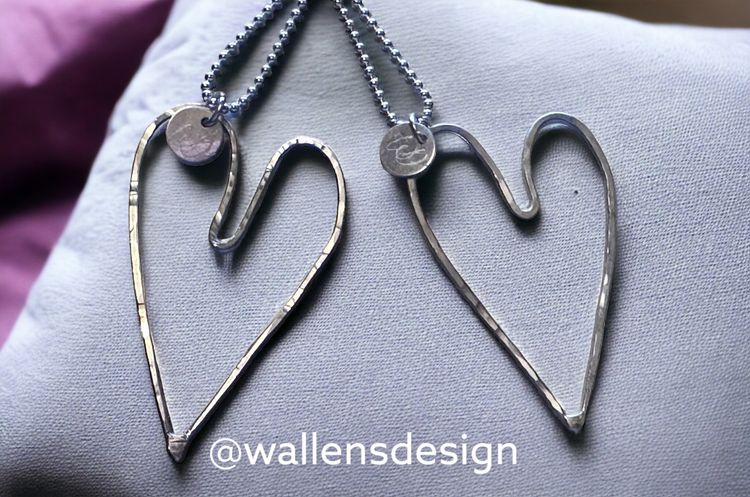 LOVE Original Silverhjärta (5cm)